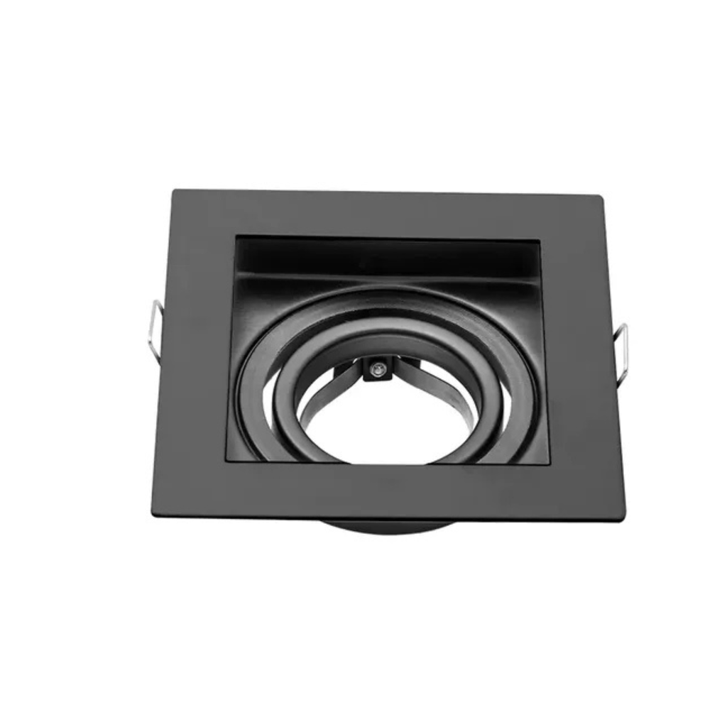 ARTEFACTO MACROLED EMBUTIR X1 DICRO MARCO NEGRO