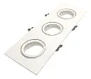 ARTEFACTO MACROLED EMBUTIR X3 DICRO MARCO BLANCO