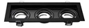 ARTEFACTO MACROLED EMBUTIR X3 DICRO MARCO NEGRO