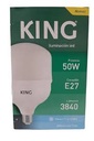Bulbón 50w frío E27 King 