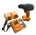 Taladro atornillador inalámbrico 20v con 2 baterías + maletín