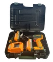Taladro atornillador inalámbrico 20v con 2 baterías + maletín