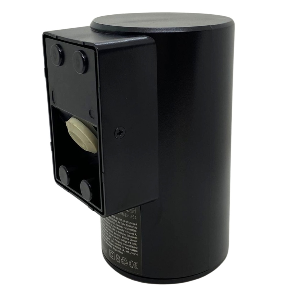 Artefacto Aplicar Redondo Negro Unidireccional 9w Macroled