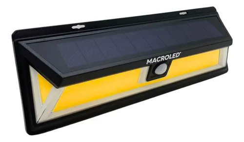 Aplique solar de Pared 10W Cálido Sensor Mov. Macroled