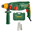 TALADRO ROTOPERCUTOR 800W - VOLTAJE: 220-240V 50/60HZ - VELOCIDAD SIN CARGA: 0 - 1100RPM - TASA DE IMPACTO: 0 - 4000BPM - ENERGÍA DE IMPACTO: 2.5J - SISTEMA DE MANDRIL SDS PLUS - INCLUYE 5 ACCES. SDS