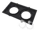 CARDANICO AR111 MACROLED DE EMBUTIR X2 MARCO NEGRO