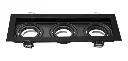 CARDANICO AR111 MACROLED DE EMBUTIR X3 MARCO NEGRO