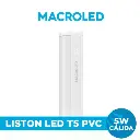 LISTON LED T5 PVC INTERCONECTABLE CON INTERRUPTOR  CALIDO 5W MACROLED