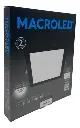 Plafón embutir cuadrado negro 18w neutro Macroled