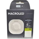 SENSOR DE MOV SMART TECHO BLANCO MACROLED, 5M DE ALCANCE, 360º, BATERIA RECARGABLE X USB