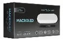 TORTUGA MACROLED OVAL MARCO NEGRO 12W - IP54 - AC100-265V - FP:0,9 - 1080 lm - BLANCO FRIO