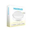 TORTUGA MACROLED REDONDA MARCO BLANCO 18W - IP54 - AC100-265V - FP:0,9 - 1620 lm - BLANCO CALIDO