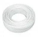 Cable vaina chata 2x4 blanco rollo 100m Kalop