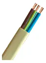 Cable vaina chata 3x1 blanco rollo 100m Kalop