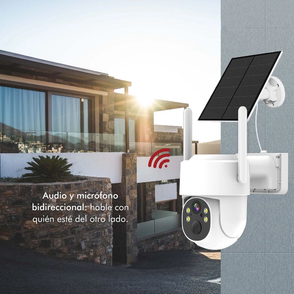 CAMARA IP EXTERIOR PTZ SOLAR FULL HD WIFI FICATTO