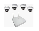 Kit NVR WiFi con 4 Cámaras Mini Domo IP 2MP – Lente 2.8mm, HDD hasta 6TB - Unv