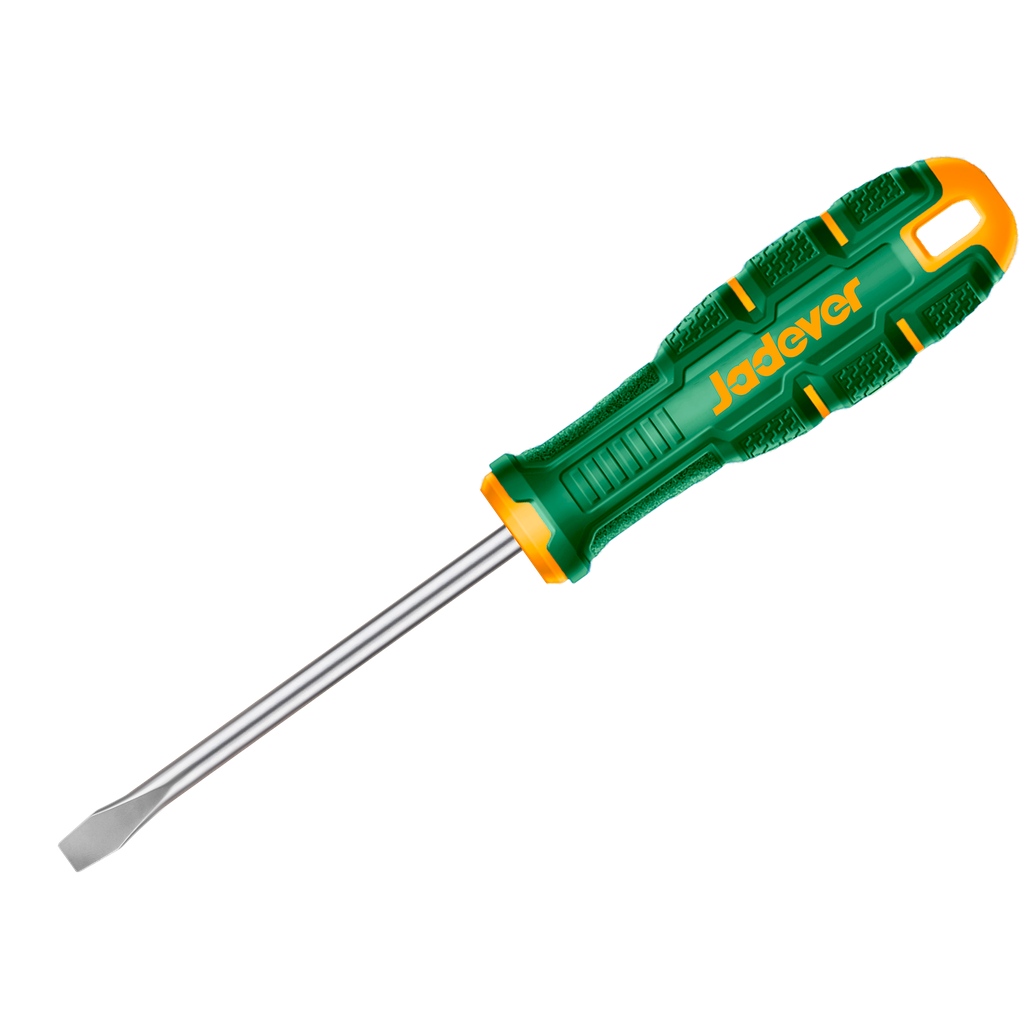 DESTORNILLADOR PLANO CÓNICO SL8 - PUNTA MAGNÉTICA - 8MM X 200MM - VÁSTAGO REDONDO: 8MM - MANGO ERGONÓMICO
