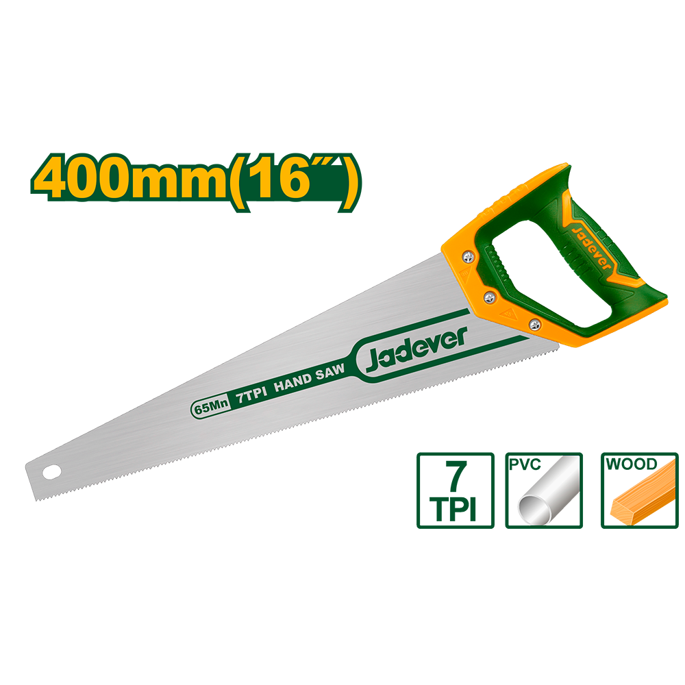 Serrucho 16" mango bicolor Jadever