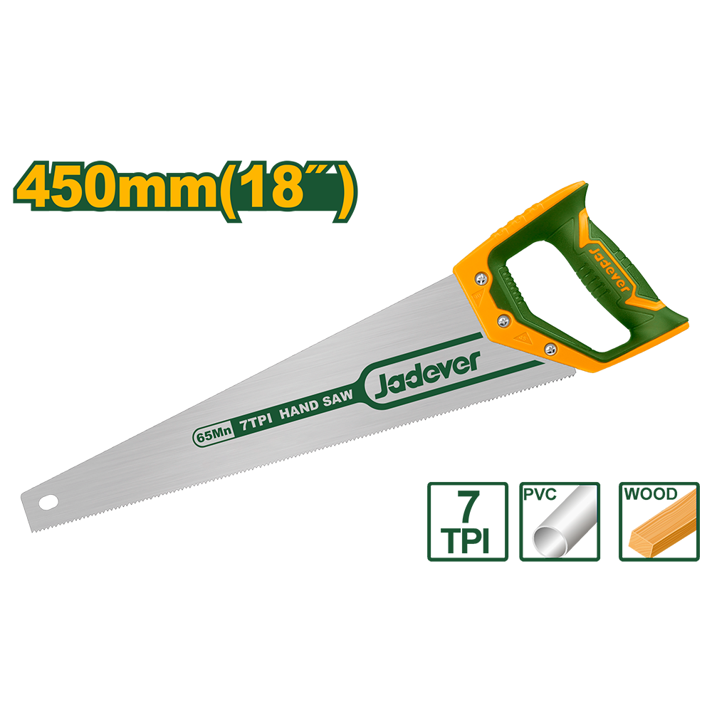 Serrucho 18'' mango bicolor Jadever
