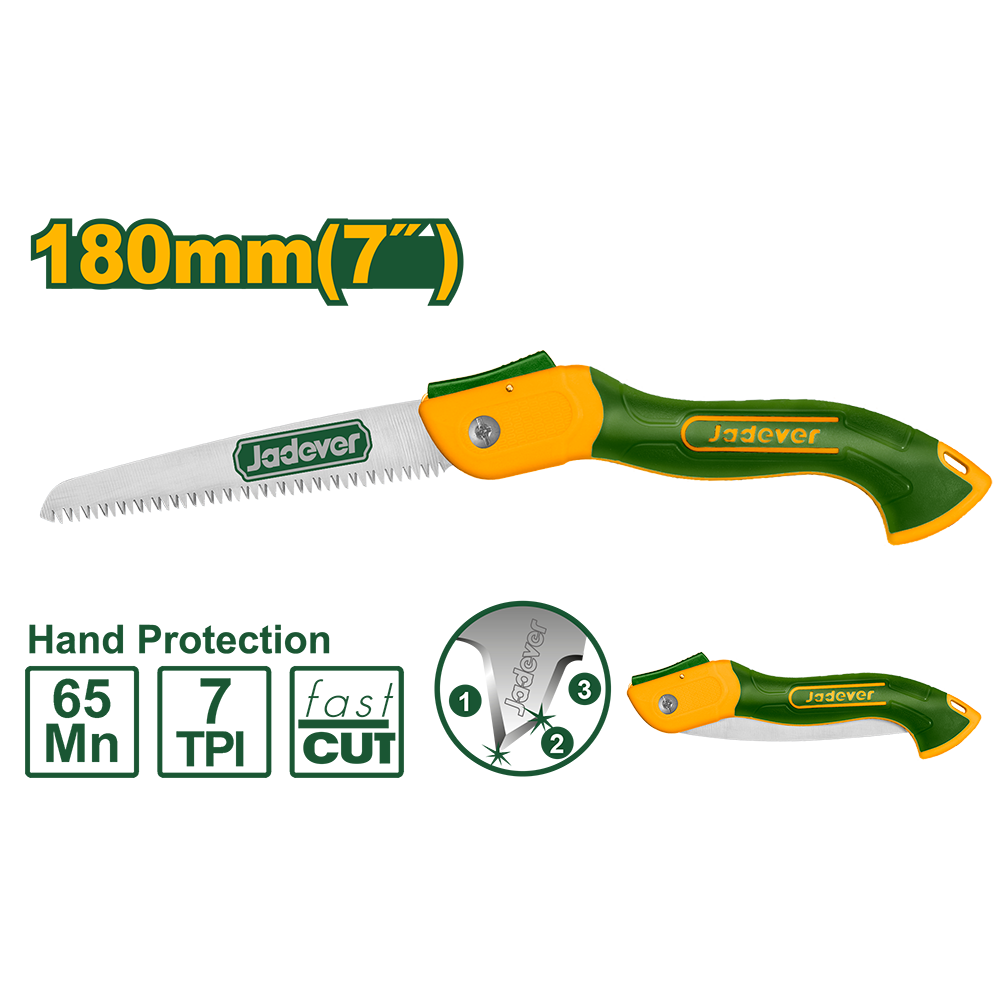 Serrucho de punta 7" plegable Jadever