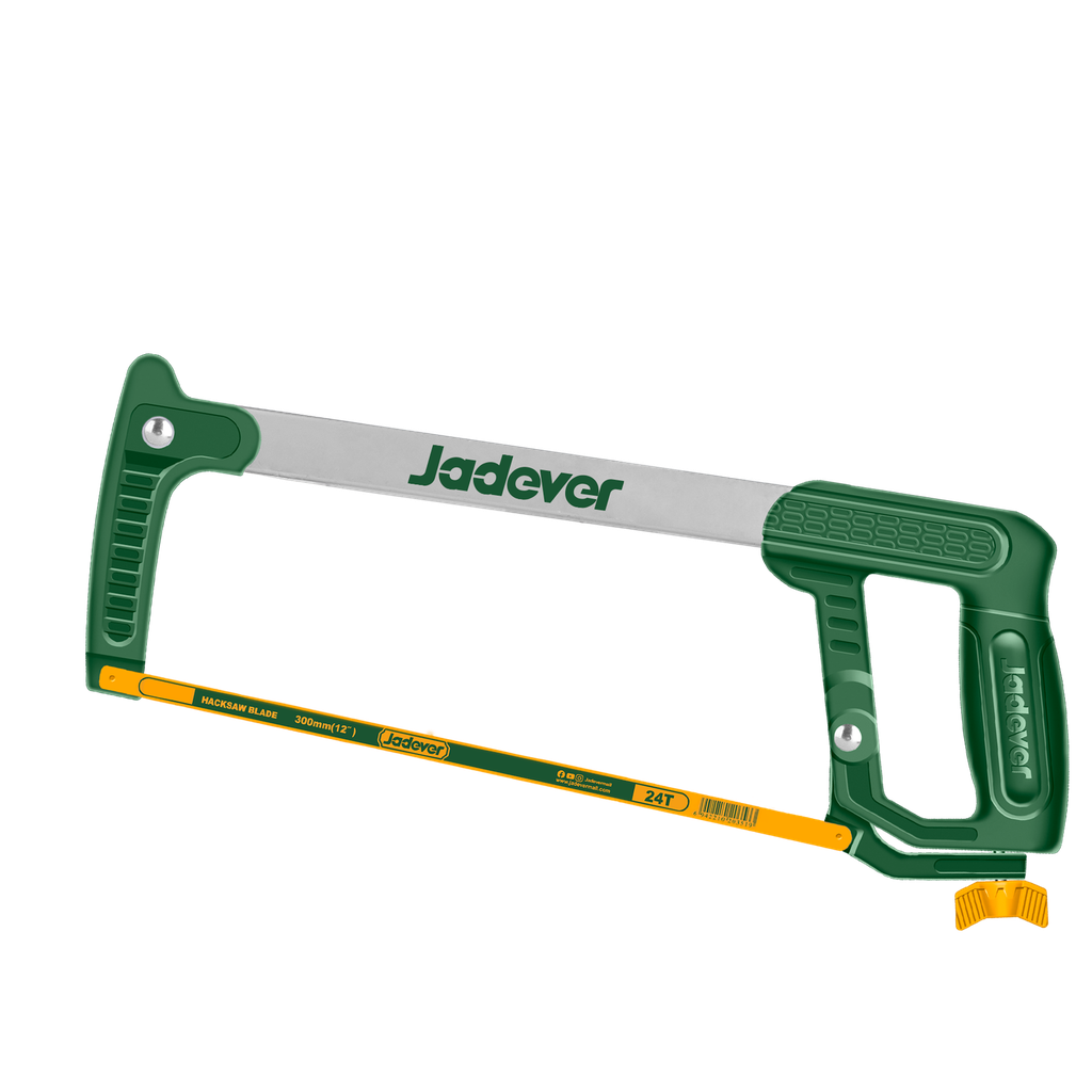 Arco sierra metales 300mm (12'') mango aluminio mecanismo cambio hoja liberación rápida hoja incluida Jadever