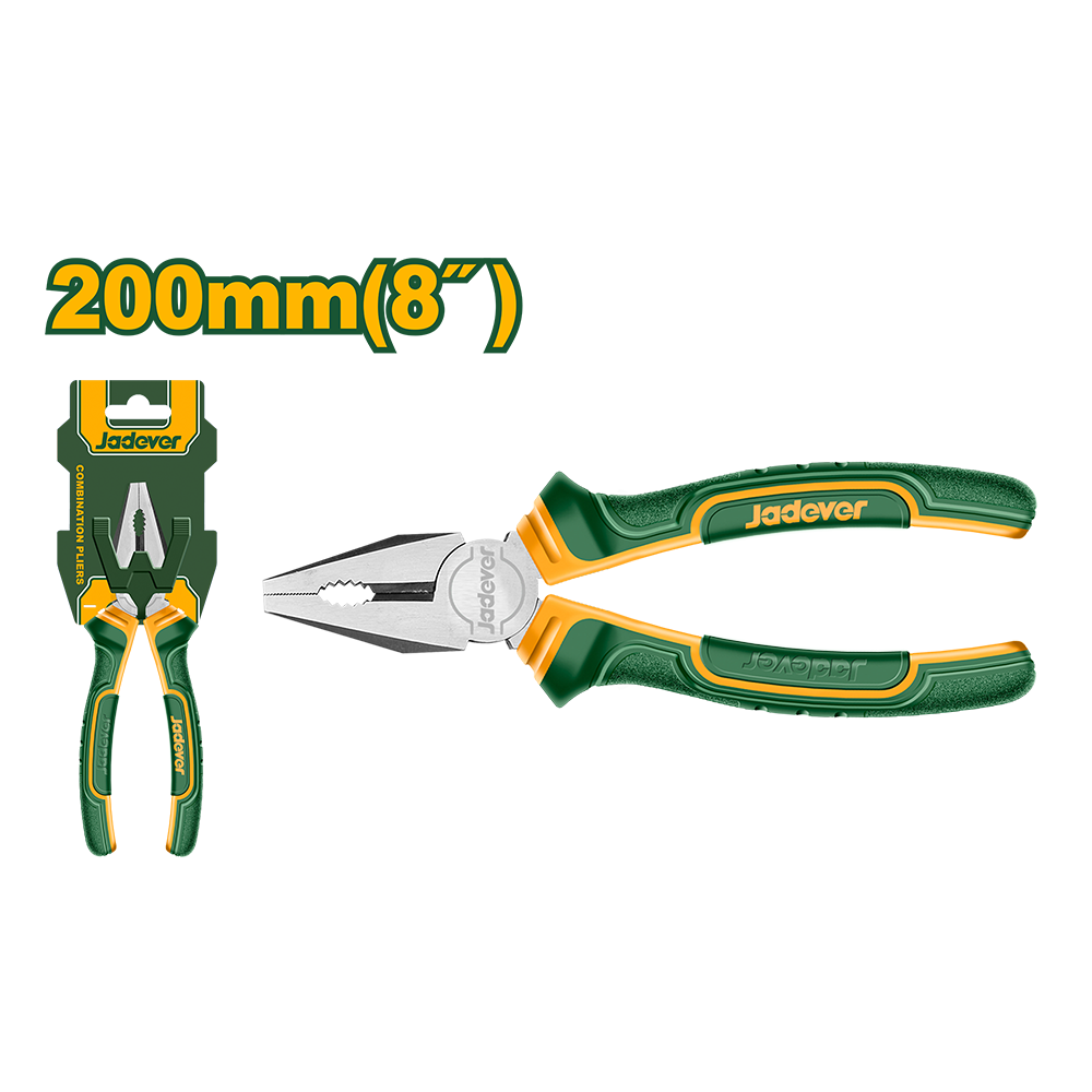 Pinza universal 8" mango bicolor Jadever