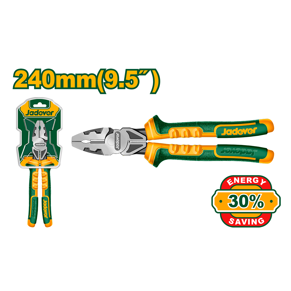 Pinza universal alta torque 9.5'' mango bicolor Jadever