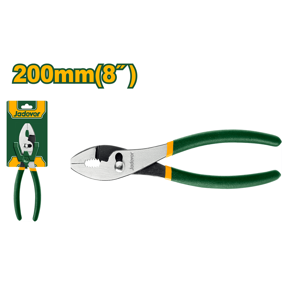 Pinza mordaza 8" mango plástico Jadever