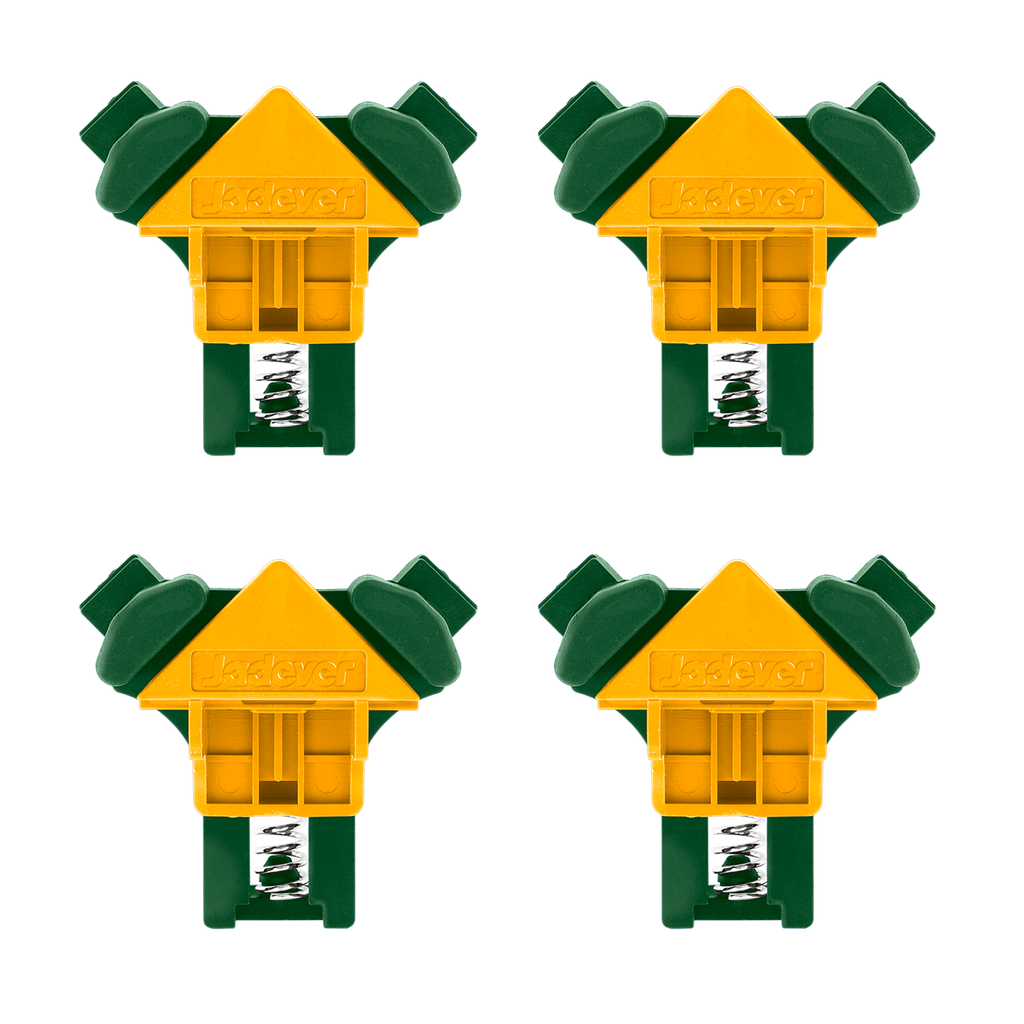Kit prensas nailon esquinas 90° cantidad 4 piezas/juego Jadever