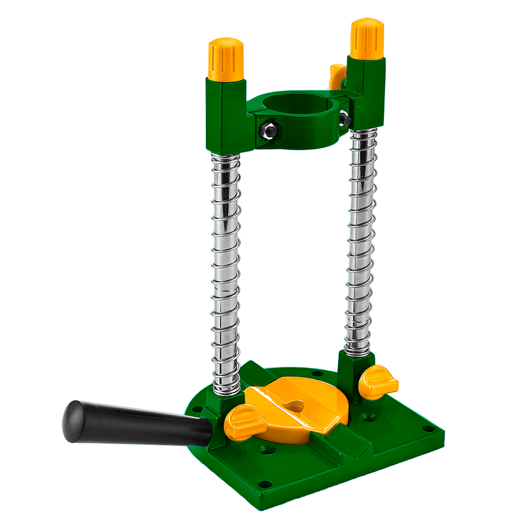 Soporte taladro vertical mov ascenso base mediante palanca capacidad soporte 43mm longitud trabajo Jadever