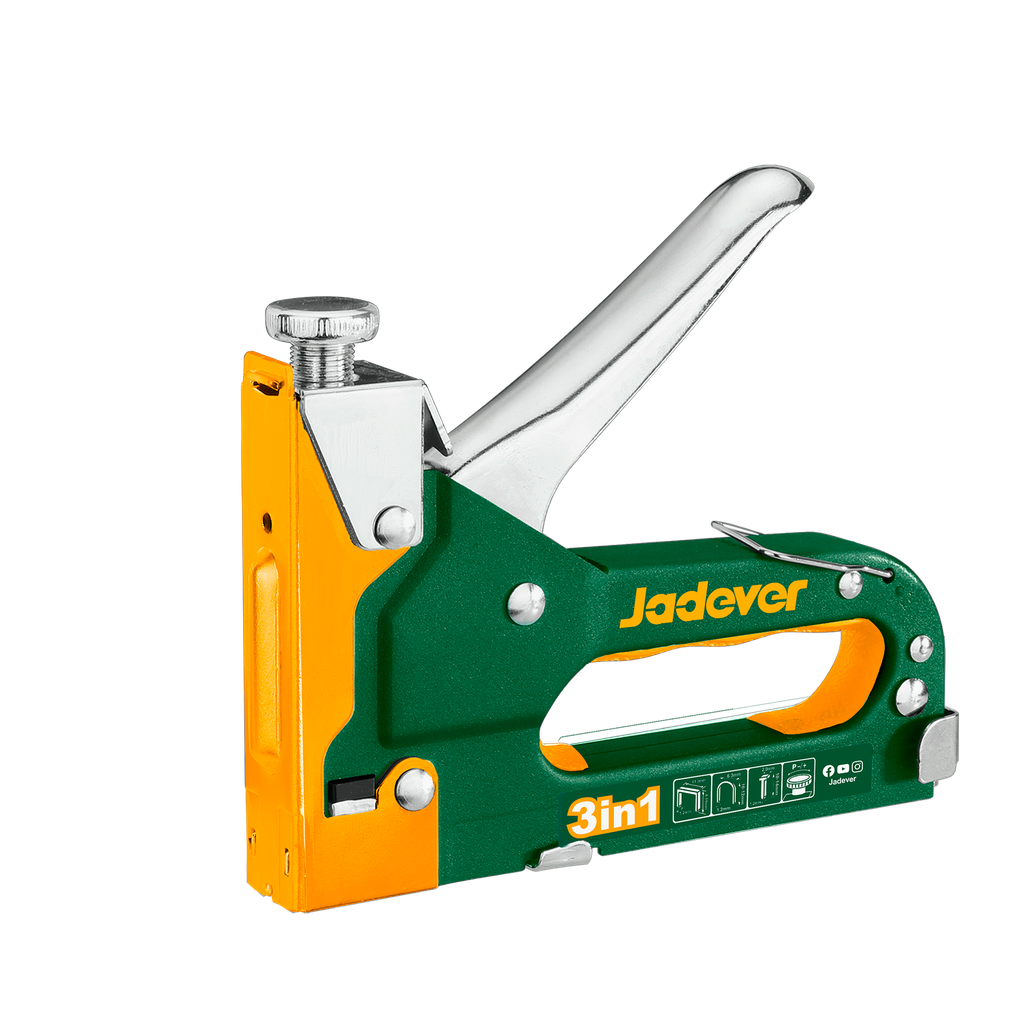 Pistola engrampadora 3 1 fuerza motriz ajustable grampas simples grampas u clavos brad Jadever