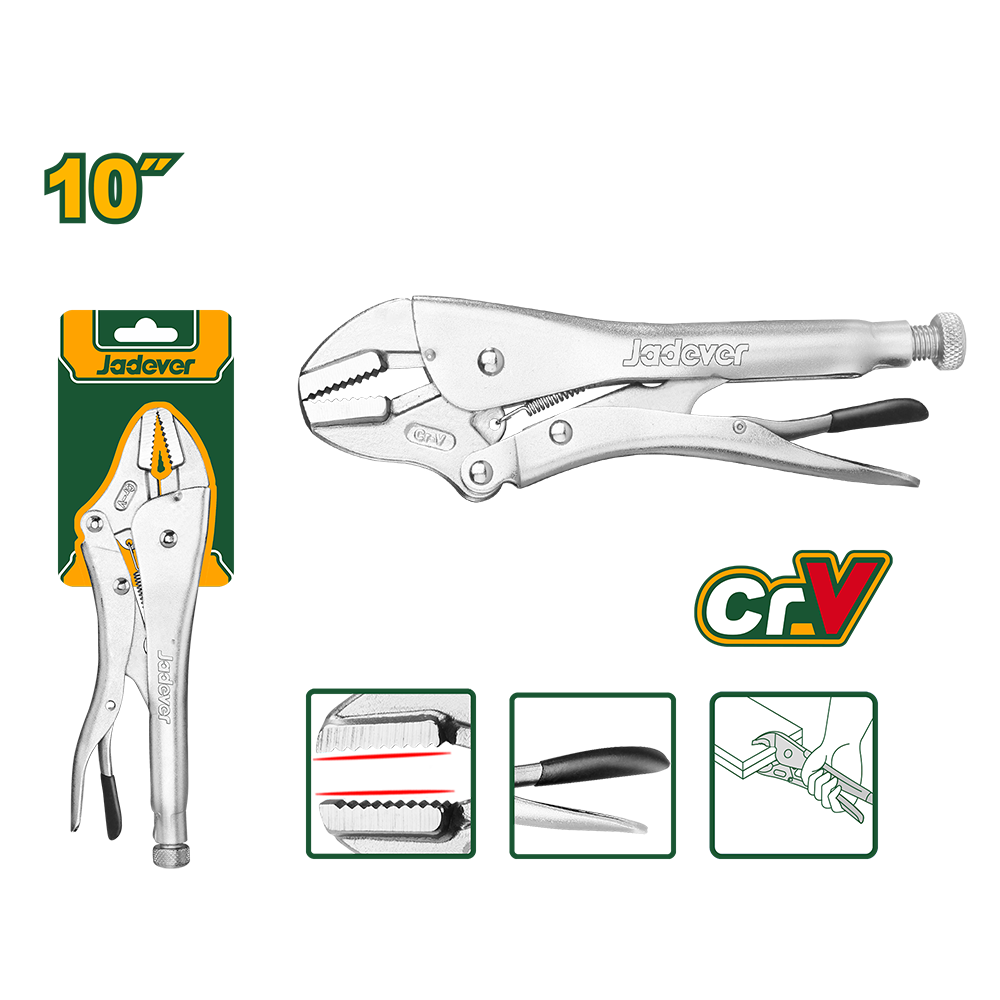 Pinza de Fuerza Recta 10" Jadever