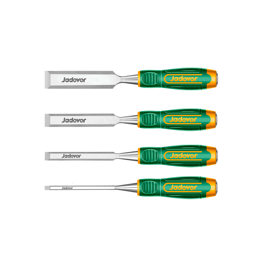 Kit cinceles madera 4 piezas 6mm (1/4'') (1/2'') (3/4'') (1'') longitud Jadever