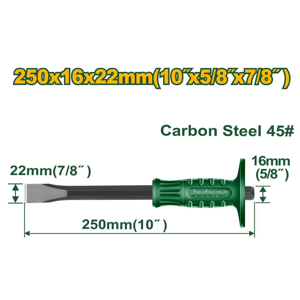 Cincel frío metal 250mm Jadever
