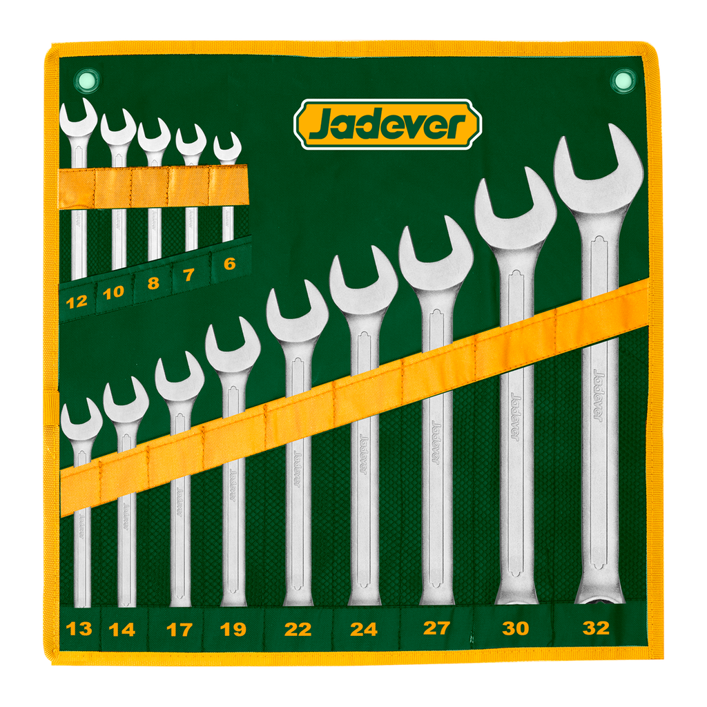 Kit llaves combinadas 14 piezas acero cr-v 6mm Jadever