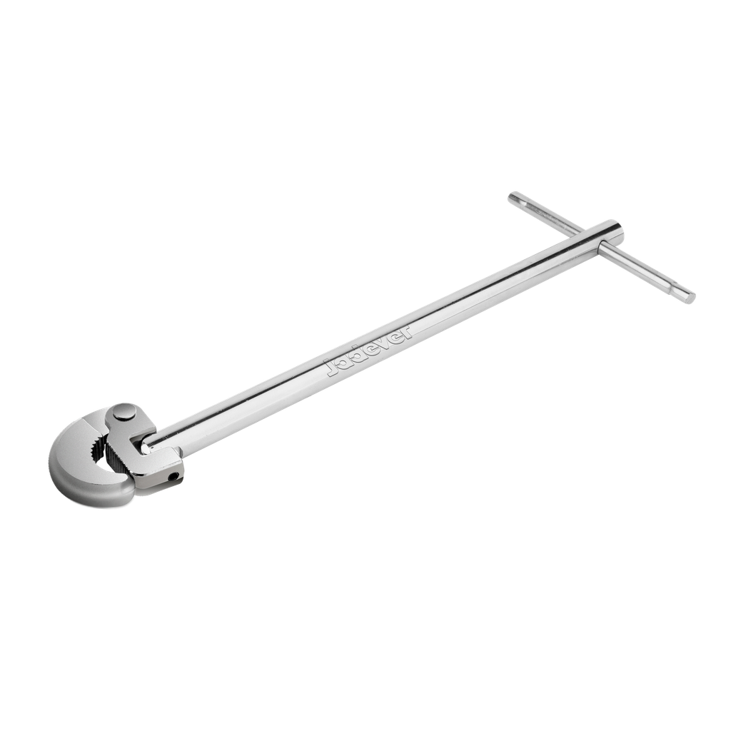 Llave lavabo longitud 300 mm (12'') mandíbula resorte ancho abierto 8 acabado superficial galvanizadoresiste corrosión. Jadever