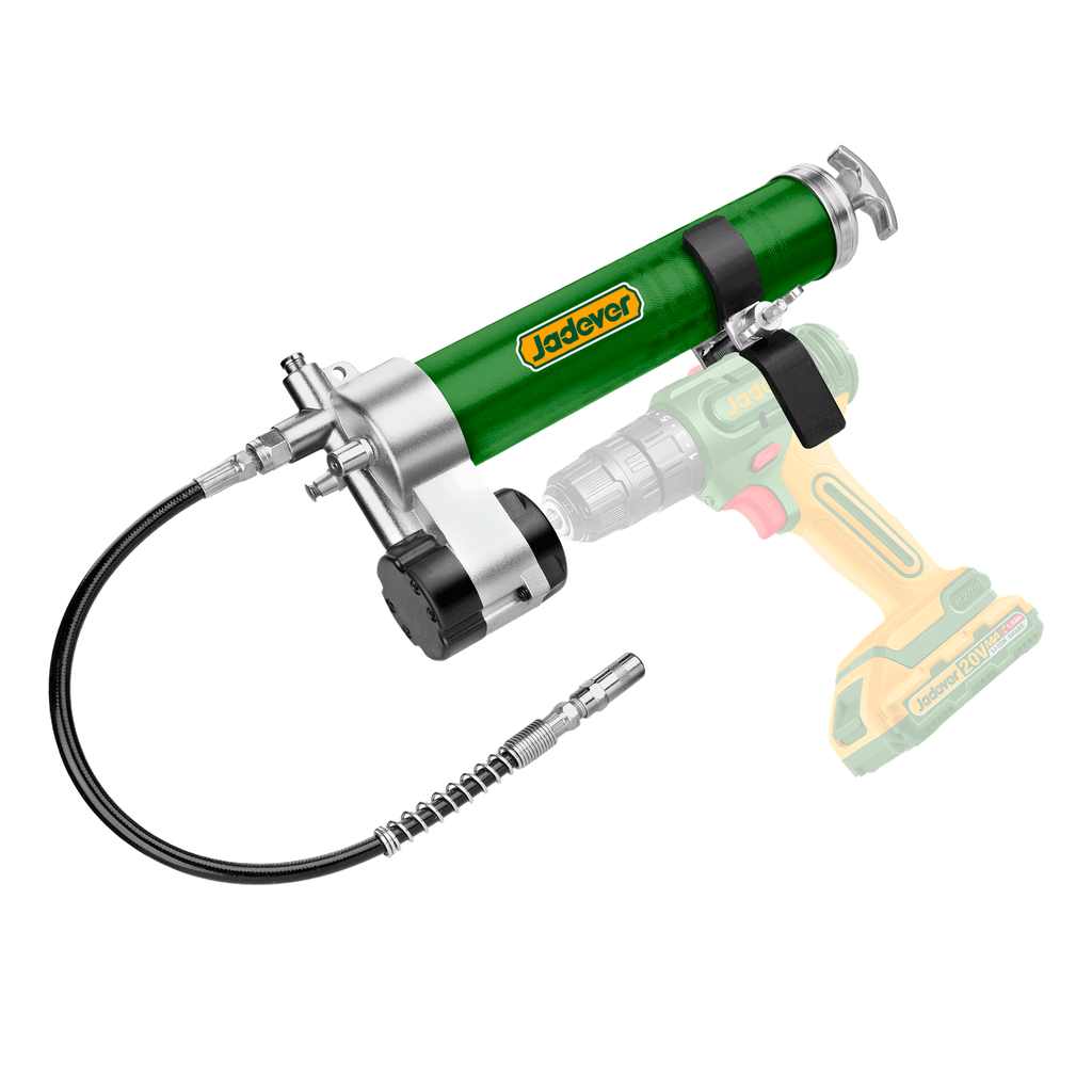 Pistola grasa accesorio 400cc mecanismo apto instrumento rotatorio carga cartucho granel dispensador mediante manguera grasa nailon alta presión Jadever