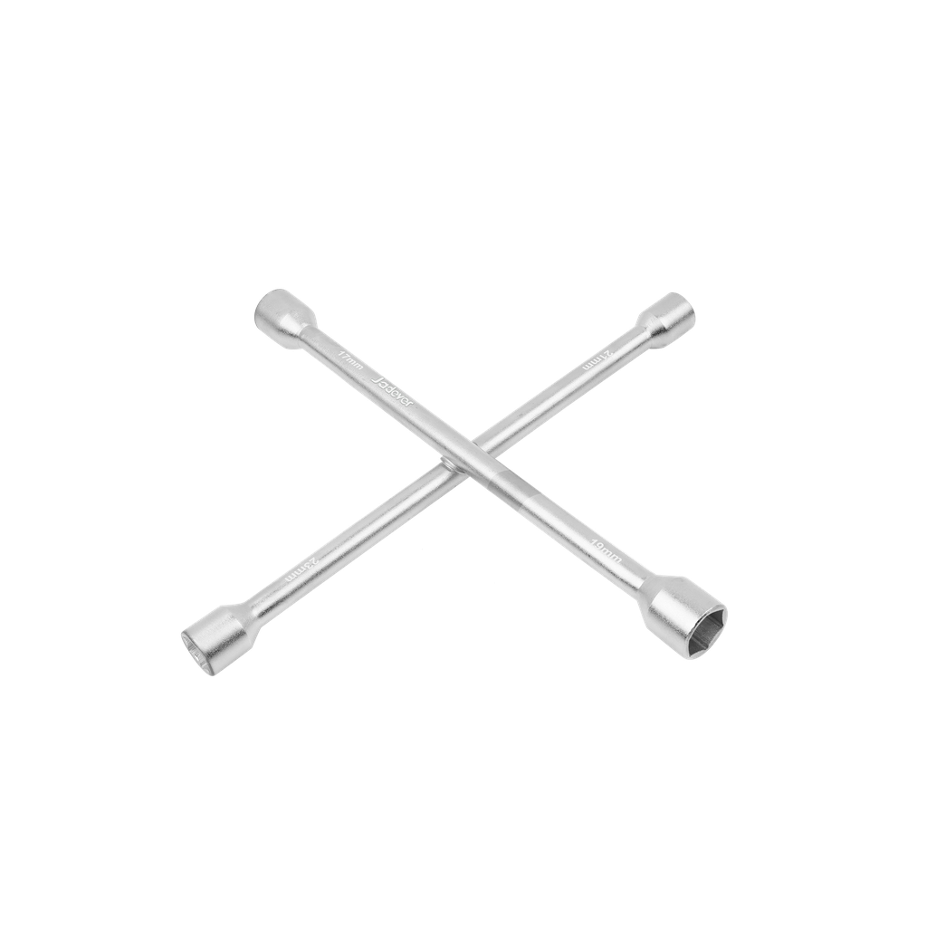 Llave llantas cruz longitud 14? hexagonal 17 x 19 x 21 x 23mm aacero al carbono Jadever