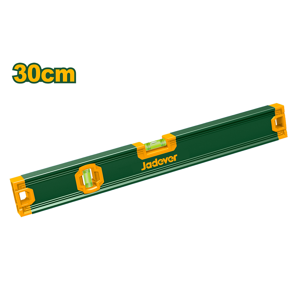 Nivel de aluminio 30cm 2 burbujas Jadever