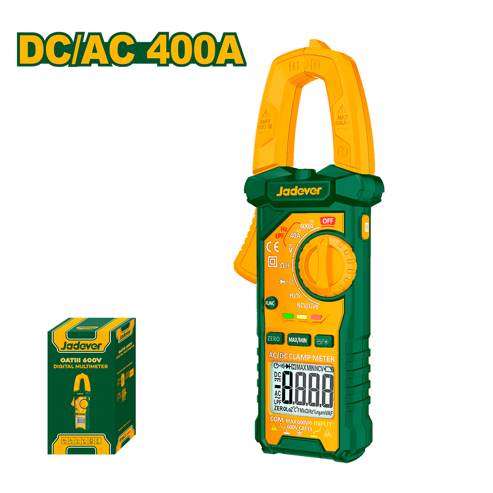Pinza amperométrica AC/DC 400A Jadever