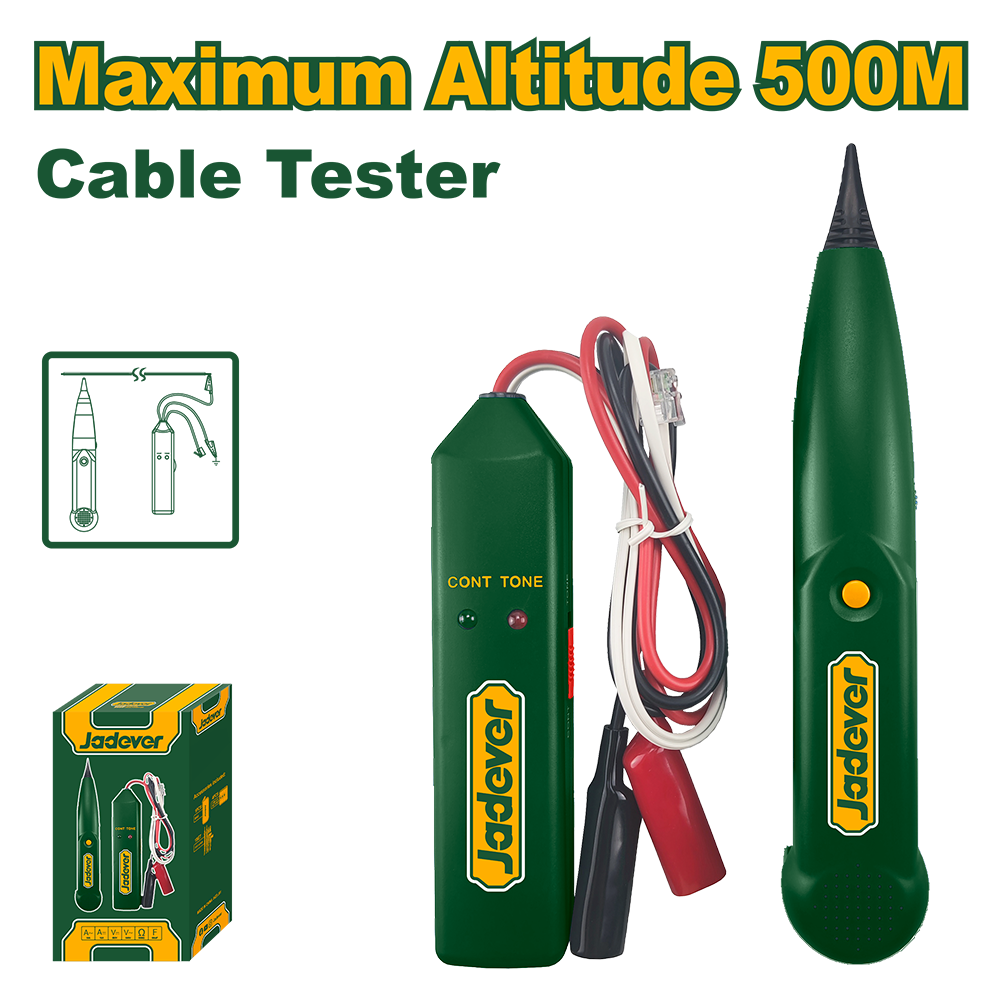 Rastreador de cables transmisor + receptor 500mts Jadever