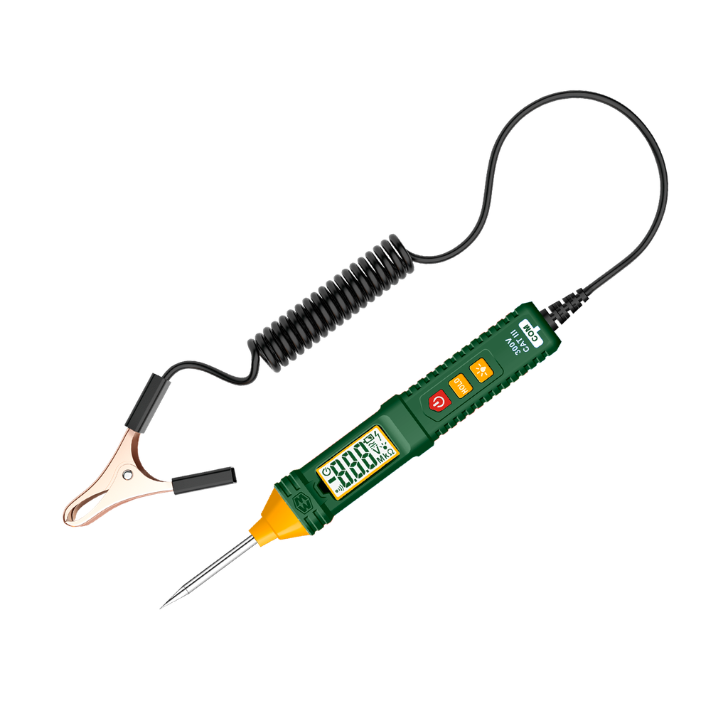 Probador tester automotores voltaje prueba 1 100vcc longitud máxima 2700mm 1 pila aaa Jadever