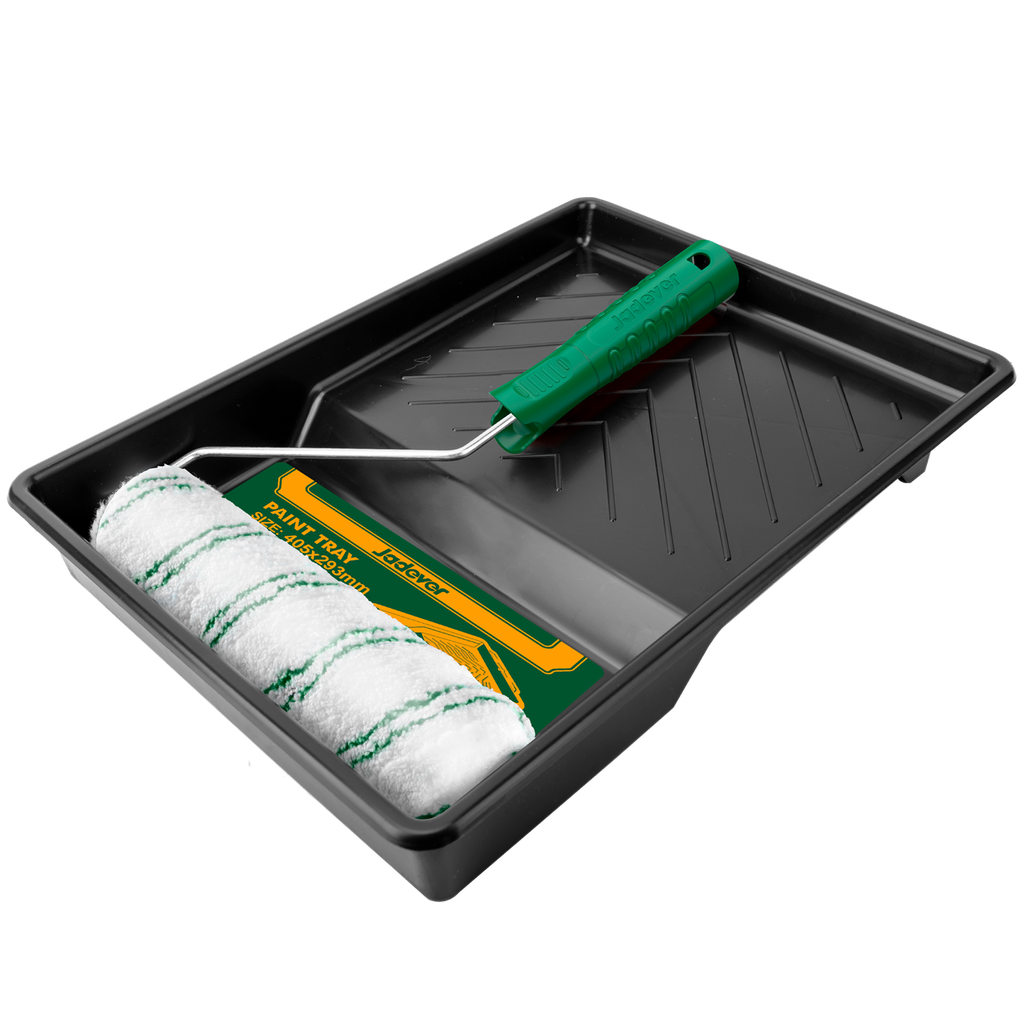 Kit rodillos pintura 3 1 1 rodillo 230mm (9'') + bandeja pintura 405 x + soporte rodillo Jadever