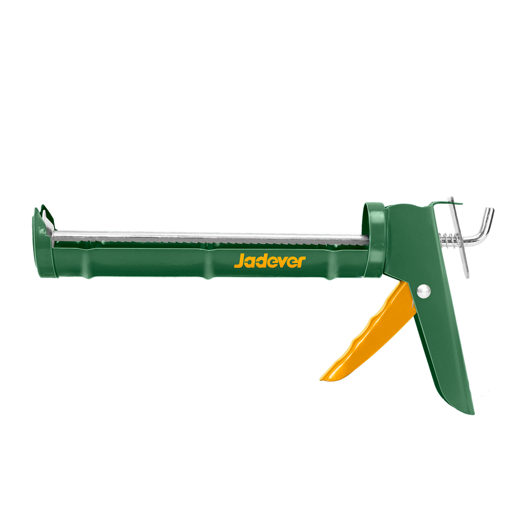 Pistola aplicadora silicona sellante mango hierro dentad longitud 230mm (9'') Jadever