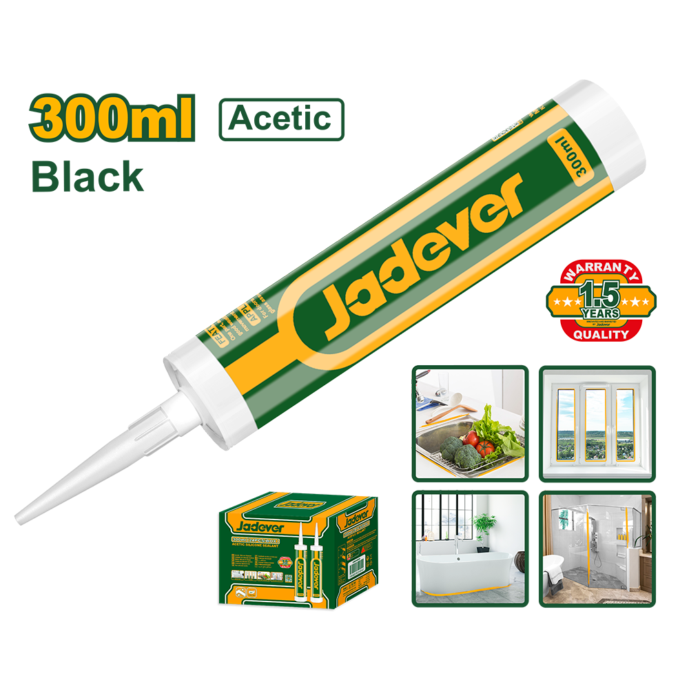 Silicona acética negra Jadever