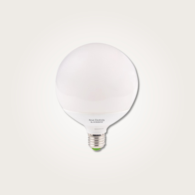 Bulbón Globo 20W frío E27 120mm Nova