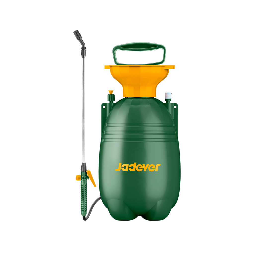 Pulverizador jardín capacidad 5l presión 25bar manguera flexible boquilla plástico ajustable válvula seguridad tubo inoxidable Jadever