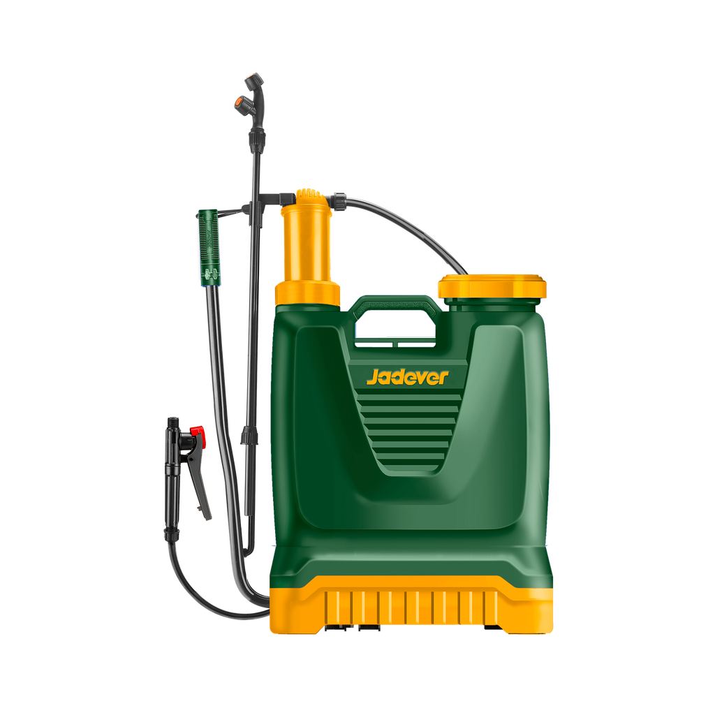 Pulverizador jardín mochila capacidad 16l presión 45bar tubo fibra vidrio boquilla ajustable Jadever