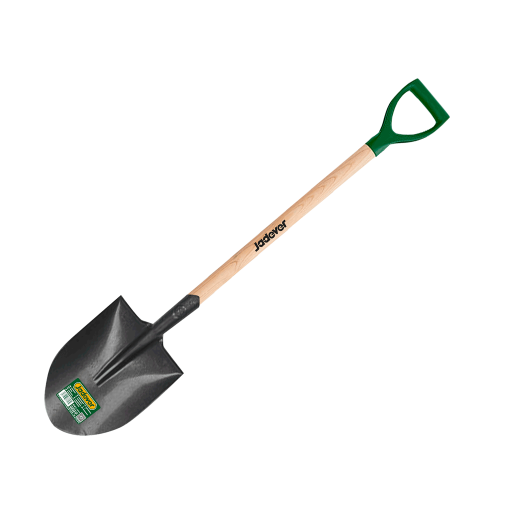 Pala punta huevo cabeza acero al carbono mango d longitud 1000mm ancho cabeza longitud cabeza Jadever