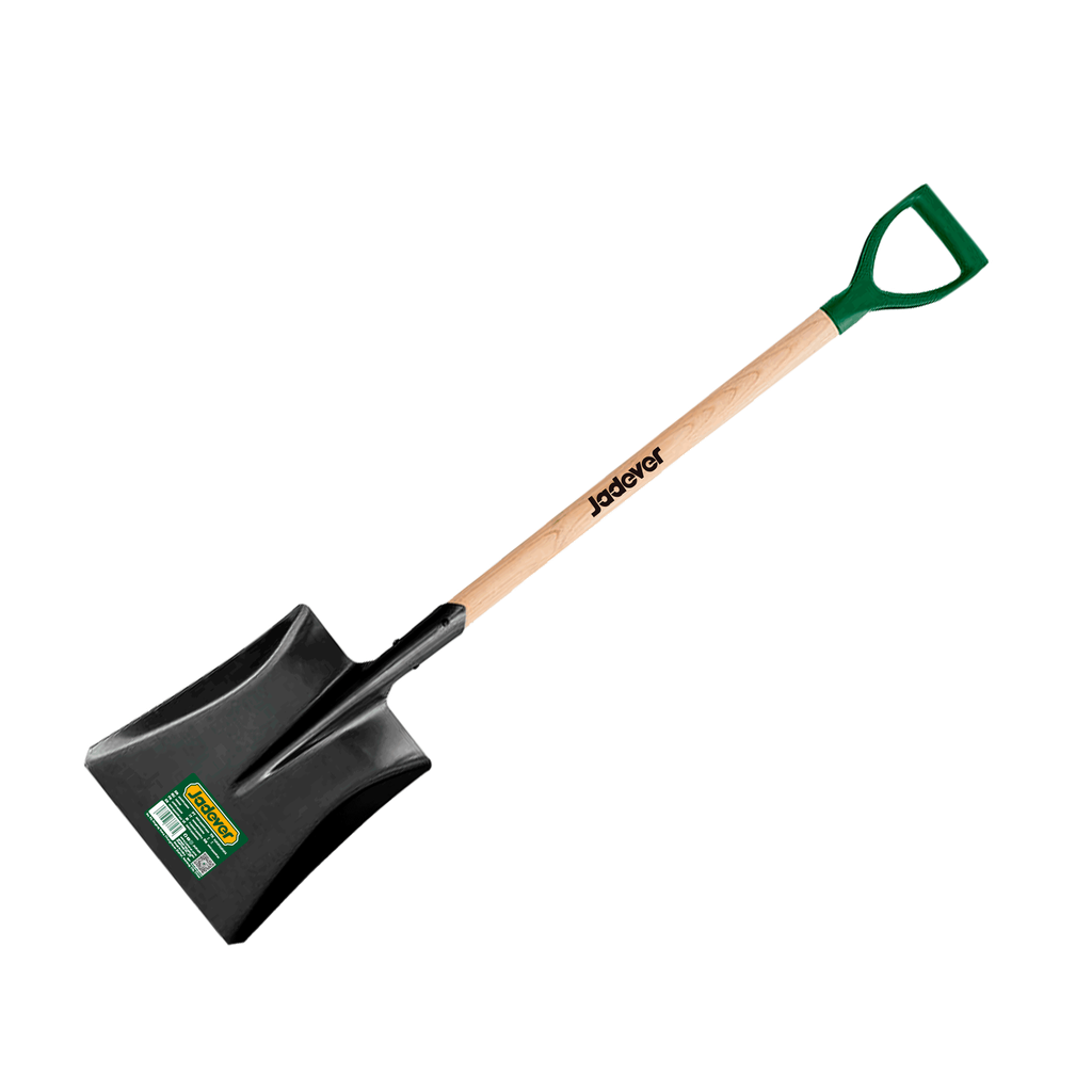 Pala punta ancha cabeza acero al carbono mango d longitud 1000mm ancho cabezaa longitud cabeza Jadever